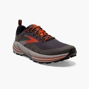 Brooks Men's Running Shoes - Dark Grey and Orange,Sz.9.5 D